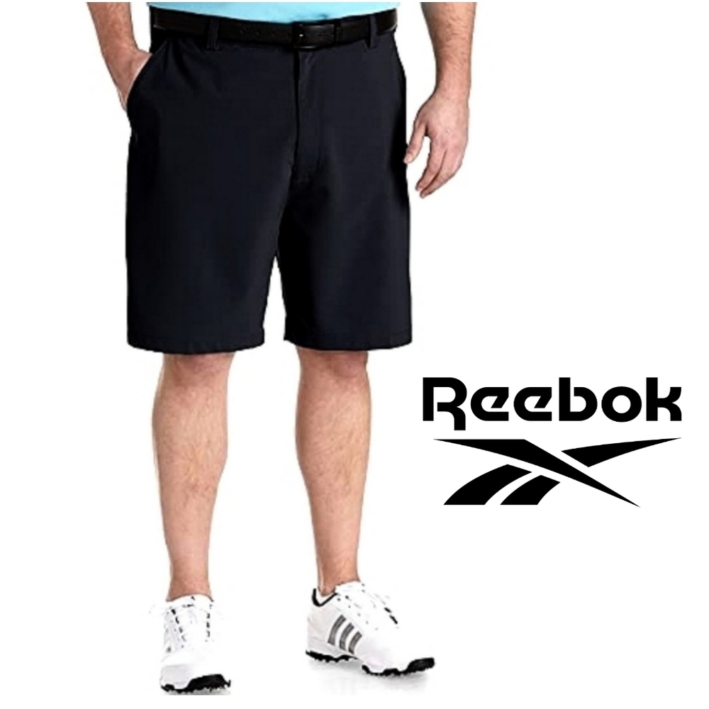 🔖Reebok Golf🏌️‍♂️Black Flat Front Golf Shorts